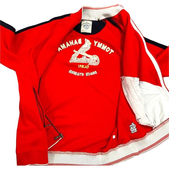 St Louis Cardinals Sweater Jacket Mens SIze Large Tommy Bahama Full Zip Cardigan - Picture 6 of 9